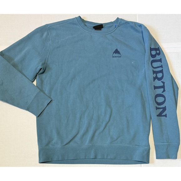BURTON - Men's Blue Snowboard Ski Elite Crew Sweatshirt - Size Large - Picture 1 of 5